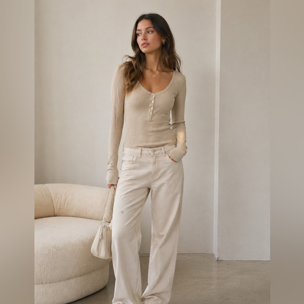 🎄firm price🎄Aerie essential Henley layering tshirt